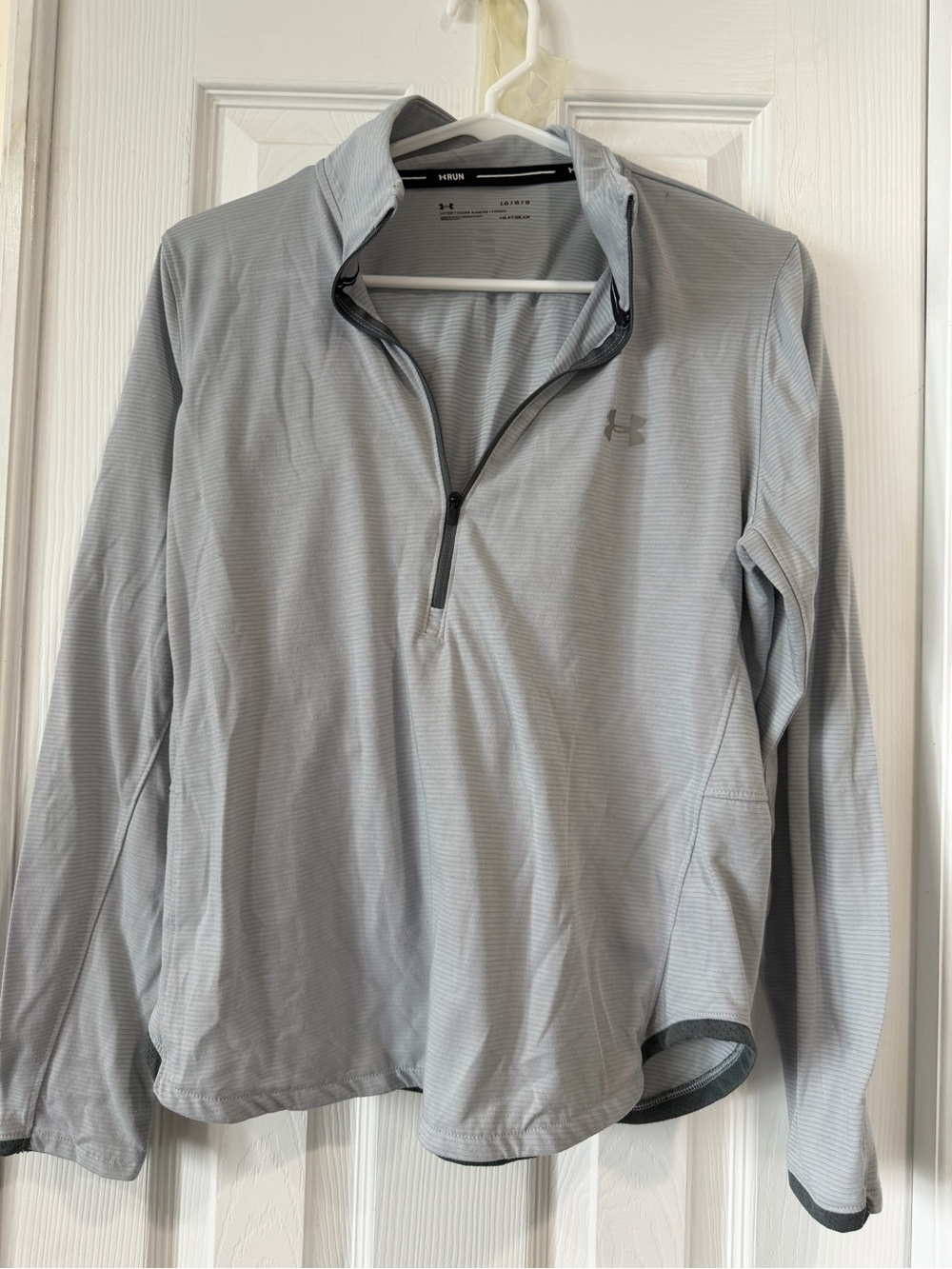 Under Armour Light Gray Women's Quarter-Zip Performance Top